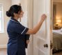 Caregiver at a Cozy Bedroom Door 90x80